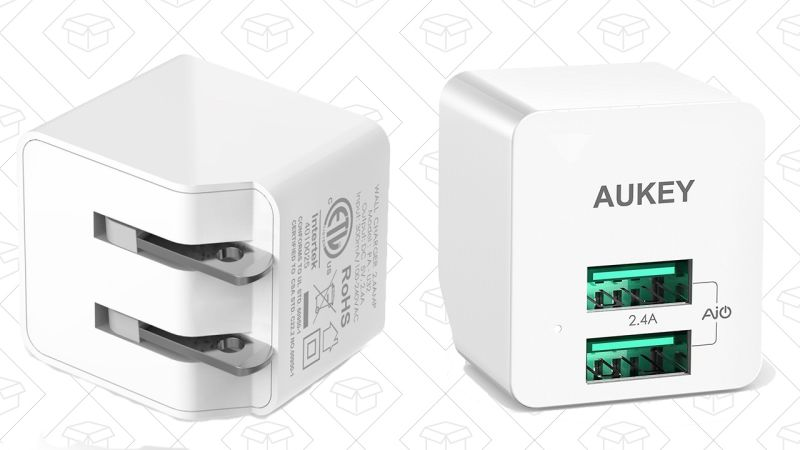 Aukey USB Wall Charger, $6 with code ZOERF9IO